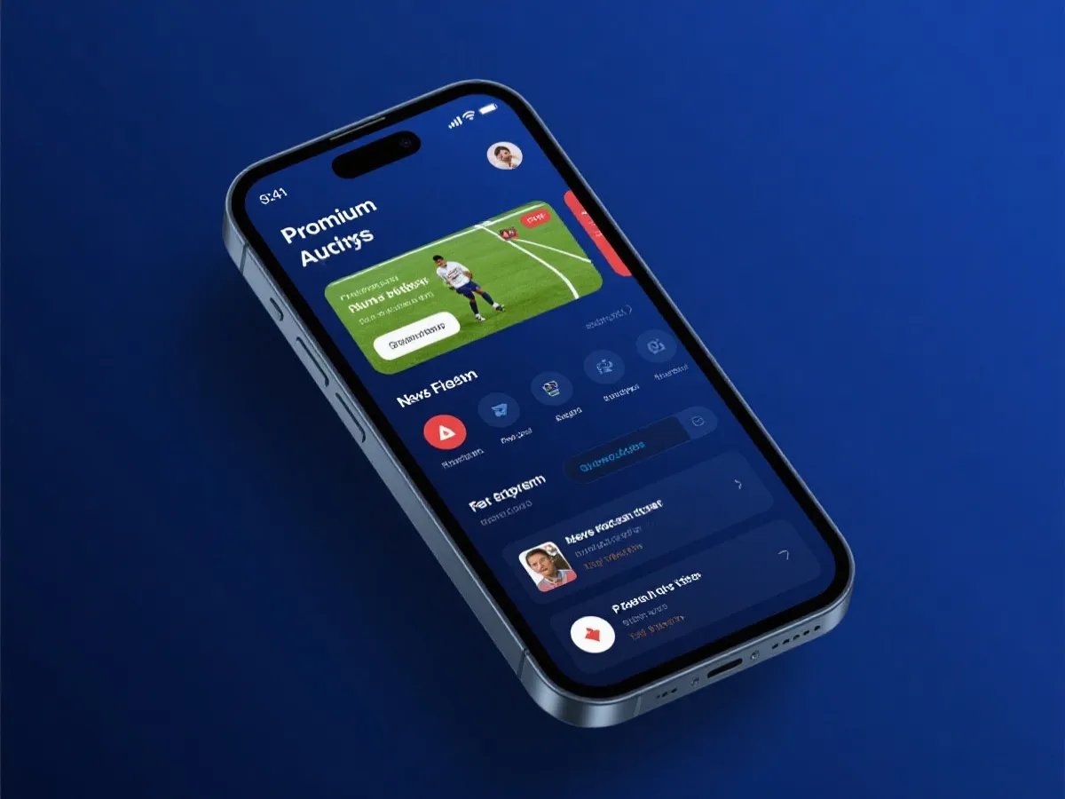 移动端赛事体验场景示意图